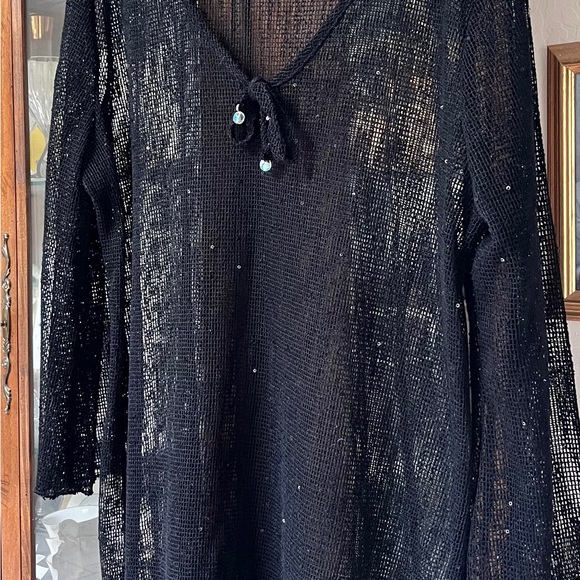 Dotti Black Lace Swim Coverup - Picture 3 of 10